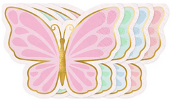 Serwetki Kolorowe Pastelowe MOTYLKI 16x12cm 12cm