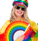 WACHLARZ Składany Kolorowy TĘCZOWY Parada LGBTQ+