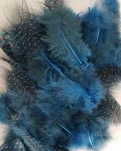 Piórka nakrapiane niebieskie op.3g