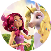 Opłatek tortowy 14 cm, Mia i Ja 1 szt.