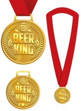 Złoty Metalowy Medal Nagroda BEER KING Król Piwa