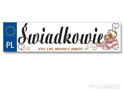 Tablice rejestr. weselne 50x11,5 cm, 1 szt