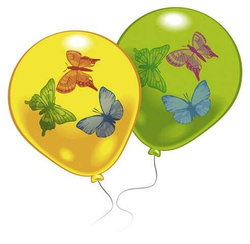 Balony Motylki, 8 szt.