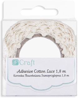 KORONKA BAWEŁNIANA Samoprzylepna ECRU 1,8m