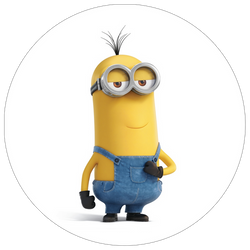 Opłatek tortowy 29 cm, Minionki 1 szt.