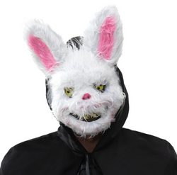 Maska UPIORNY KRÓLIK Biały Morderca Hallowen 
