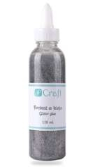 BROKAT W KLEJU Dekoracyjny Ozdobny SREBRNY 120ml