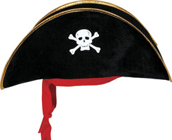 Kapelusz Czapka PIRATA Piracki Korsarz Czaszka