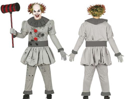 Kostium Strój Zły KLAUN Clown Hallowen, S