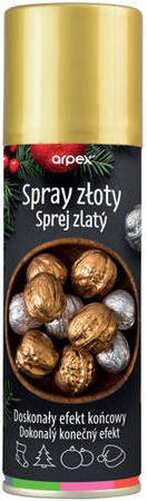 Spray dekoracyjny złoty, 1 szt.
