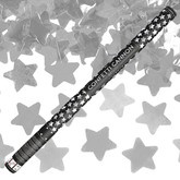 Tuba z gwiazdkami, srebrny, 80cm 1 szt.