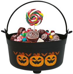 WIADERKO Plastikowe DYNIE na CUKIERKI Halloween
