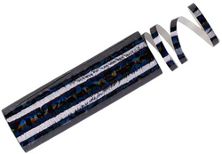 Serpentyny holograficzne, czarny, 3,8m