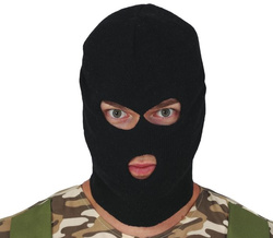 Czarna KOMINIARKA Komandosa Złodzieja Ninja Bal