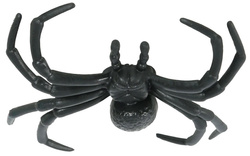 Dekoracje Zestaw Pająki Czarne Halloween 4szt 8cm