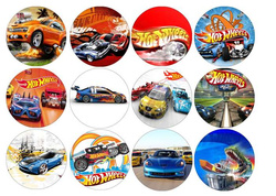 Muffiny na babeczki, Hot Wheels 1 kpl.