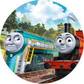 Opłatek tortowy 14 cm, Tomek i Przyjaciele 1 szt.