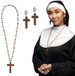Zestaw Zakonnica NASZYJNIK i KOLCZYKI Krzyże