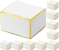 Pudełeczka Podziękowania Złote 6x3,5x5,5cm 10szt.