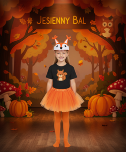 Zestaw WIEWÓRKA Koszulka Nadruk Czapka Tutu 104cm