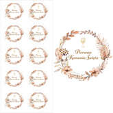 Naklejki komunia BOHO clear 10szt. 28mm 1 kpl.