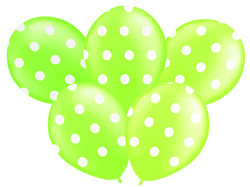 Balony Grochy 14" Zielone Jabłko, 1 szt.