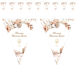 Baner Girlanda Flagietki Komunijny BOHO