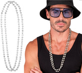 Zestaw Naszyjniki DISCO Koraliki Lata 80, 2szt.