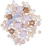 Drewniane Koraliki Kolorowe Nude Mix 80szt.