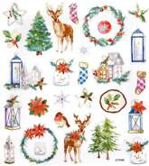 Naklejki Ozdobne  Święta Boże Narodzenie Mix 28szt