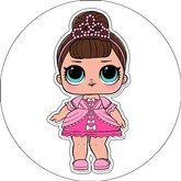 Opłatek tortowy 14 cm LOL SURPRISE 1 szt.