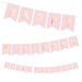 Baner Happy Birthday, j. różowy, 15 x 175cm