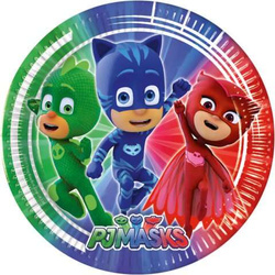Talerzyki papierowe "PJ Masks", 23 cm, 8 szt.