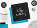 Serwetki HAPPY BIRTHDAY Czarne URODZINY 20szt.