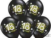 Balony z nadrukiem 18 urodziny, 5 szt. 1 op.
