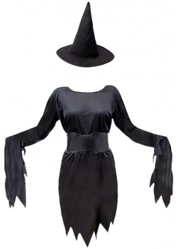 Kostium Strój Czarownica Wiedźma Halloween, XL