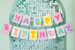 Baner Happy Birthday Koci Domek Gabi, 180 x 15 cm