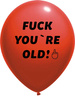 Balony pastelowe Fuck You're Old! 14 cali, 1 szt.