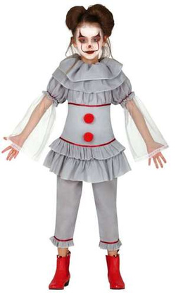 Kostium Strój Szary Psycho KLAUN Zabójca 7-9 lat