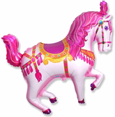 Balon foliowy 14" FX - "Koń cyrkowy" (różowy) 1szt
