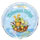 Balon foliowy Welcome Baby 45 cm, 1 szt.