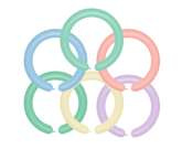 Balon D4 - Rurki włoskie mix Macaron / 100 szt.