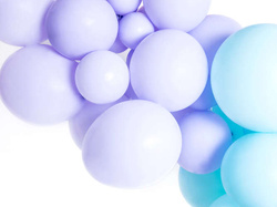 Balony Pastelowe Fioletowe Urodziny 12cm 100szt.
