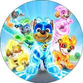 Opłatek tortowy 20 cm, Psi Patrol Kosmopies 1 szt.