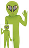 Kostium Strój Zielony KOSMITA Obcy Ufo Alien 5-6 l