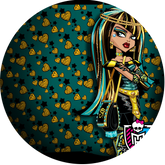 Opłatek tortowy 14 cm, 1 szt. Monster High