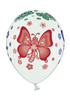 Balony 14" Pastel White Motylki 5 szt.