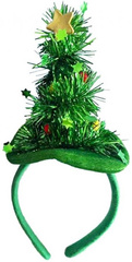 Opaska na Głowę CHOINKA Zielona Drzewko Święta