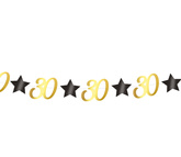 Girlanda Baner na 30 Urodziny Gwiazdki 300cm