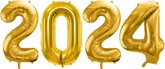 Zestaw Balonów 2024, złoty, 86cm